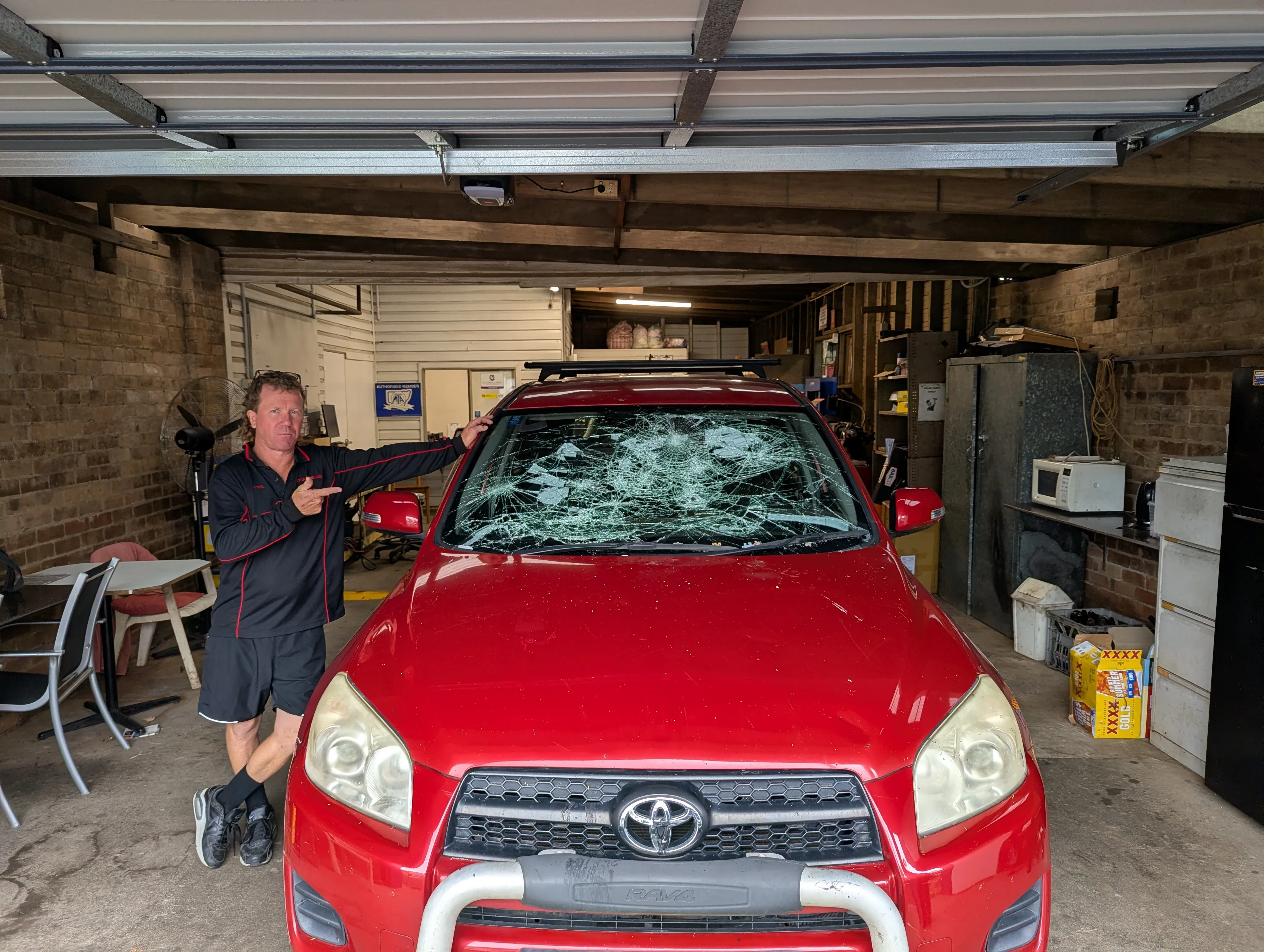 Toyota RAV4 hail damage windscreen replacement — Local Auto Glass