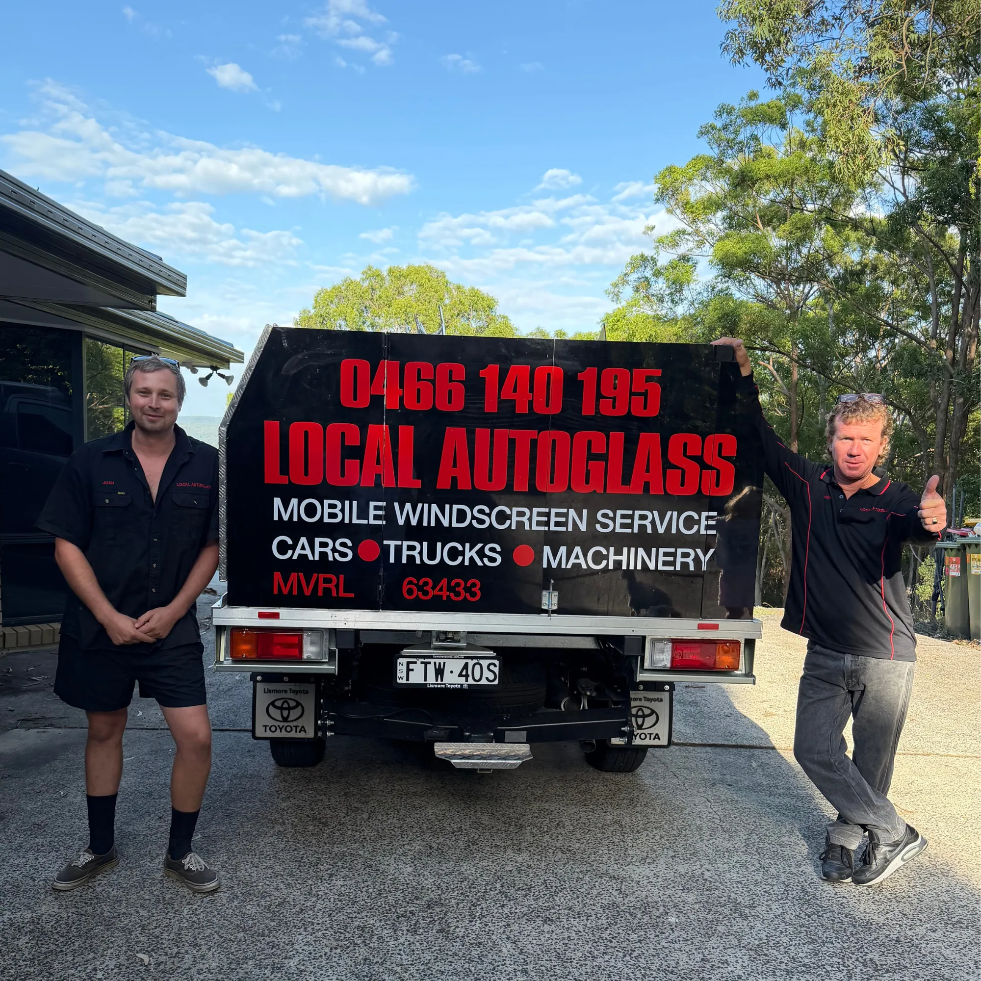 Local Auto Glass team — mobile windscreen replacement Northern Rivers